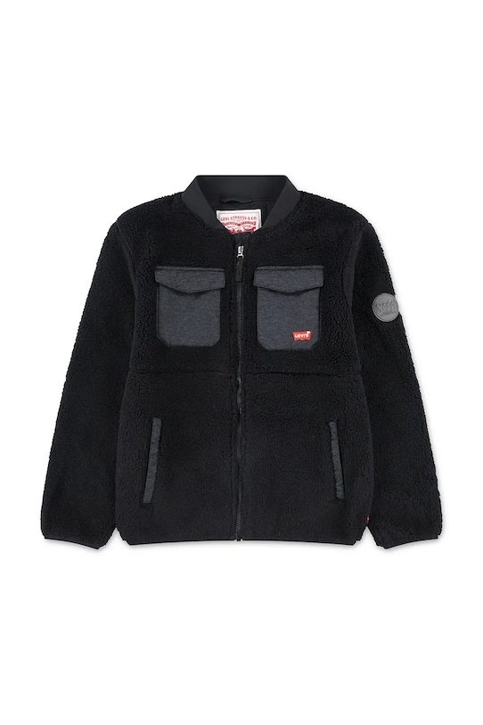 Levi's geacă copii UTILITY PKT SHERPA JKT necaptusit negru 9EN627