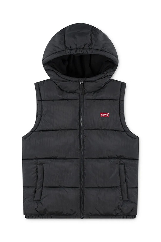 Levi's vestă copii BATWING DIRECT EMB PUFFER cu captuseala negru 9EN916