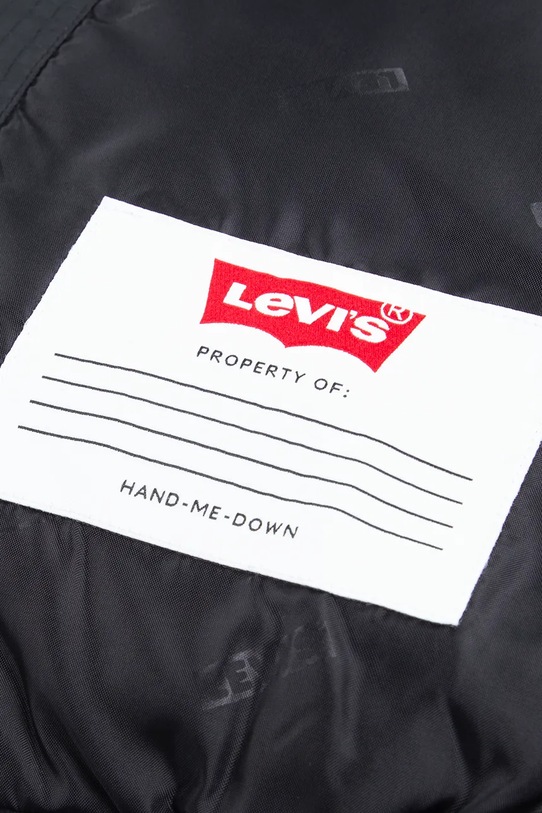 Levi's bezrękawnik dziecięcy BATWING DIRECT EMB PUFFER czarny 9EN916