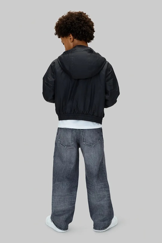 Calvin Klein Jeans kurtka dziecięca IB0IB02568.9BYA czarny AW25