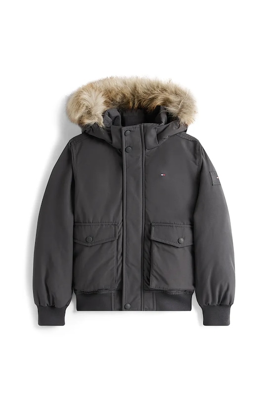 Tommy Hilfiger geacă copii KB0KB09887.9BYA negru AW25