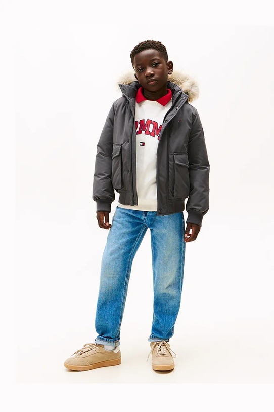 Tommy Hilfiger geacă copii negru KB0KB09887.9BYA