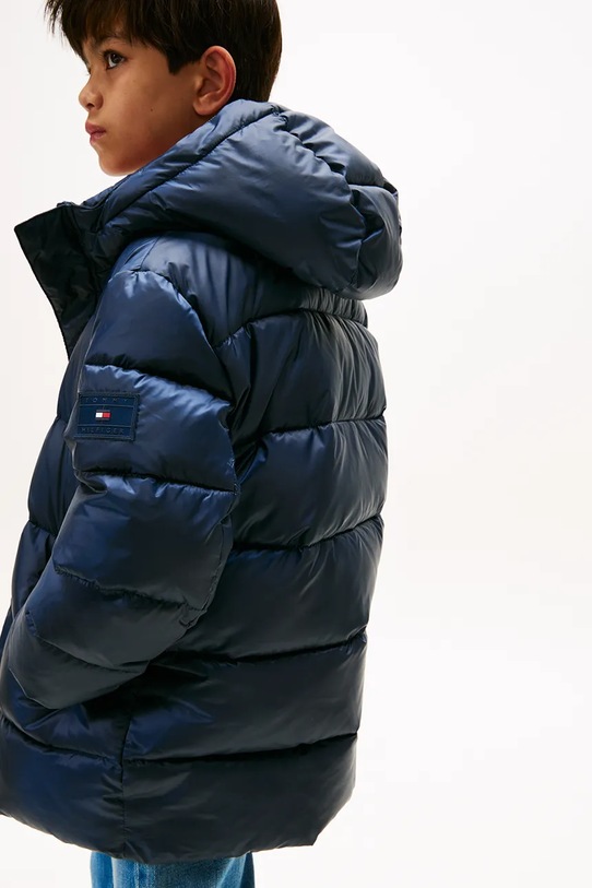 Chłopiec Tommy Hilfiger kurtka dziecięca KB0KB10002.9BYA granatowy