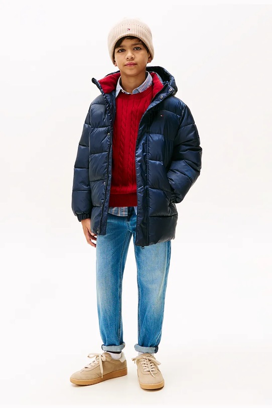 Tommy Hilfiger kurtka dziecięca KB0KB10002.9BYA granatowy