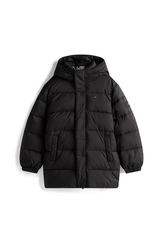 Παιδικό μπουφάν Tommy Hilfiger KB0KB10002.9BYA μαύρο AW25