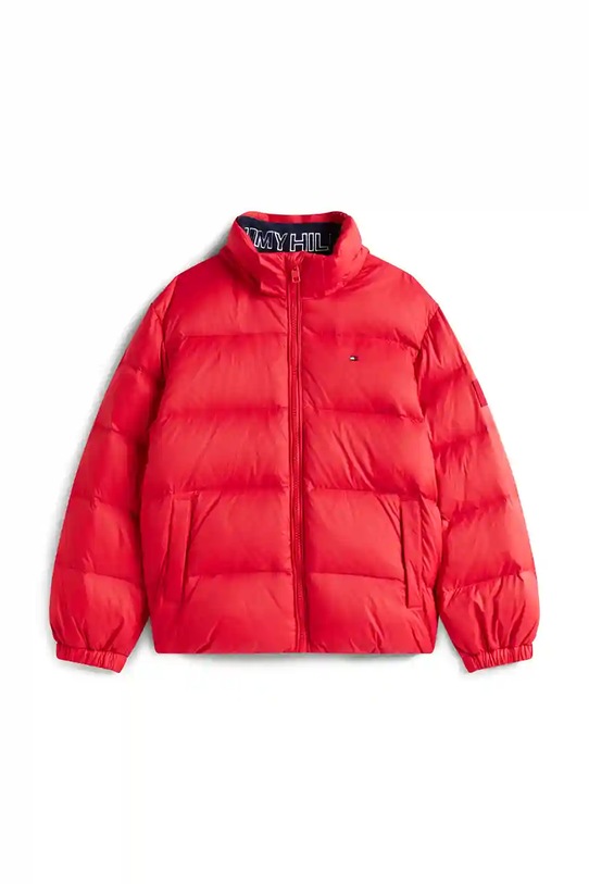 Chłopiec Tommy Hilfiger kurtka puchowa dziecięca KB0KB10091.98.122.9BYA czerwony