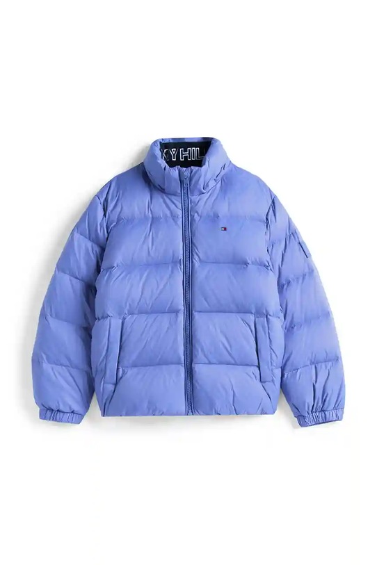 Chłopiec Tommy Hilfiger kurtka puchowa dziecięca KB0KB10091.128.176.9BYA niebieski