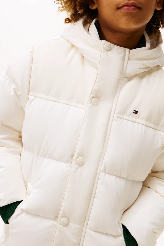 Chłopiec Tommy Hilfiger kurtka dziecięca KB0KB10114.9BYA beżowy