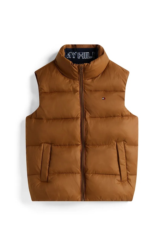 Tommy Hilfiger bezrękawnik dziecięcy KB0KB10092.128.176.9BYA brązowy AW25