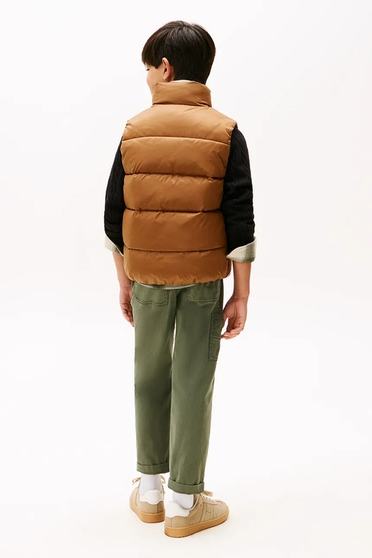 Tommy Hilfiger bezrękawnik dziecięcy KB0KB10092.128.176.9BYA brązowy