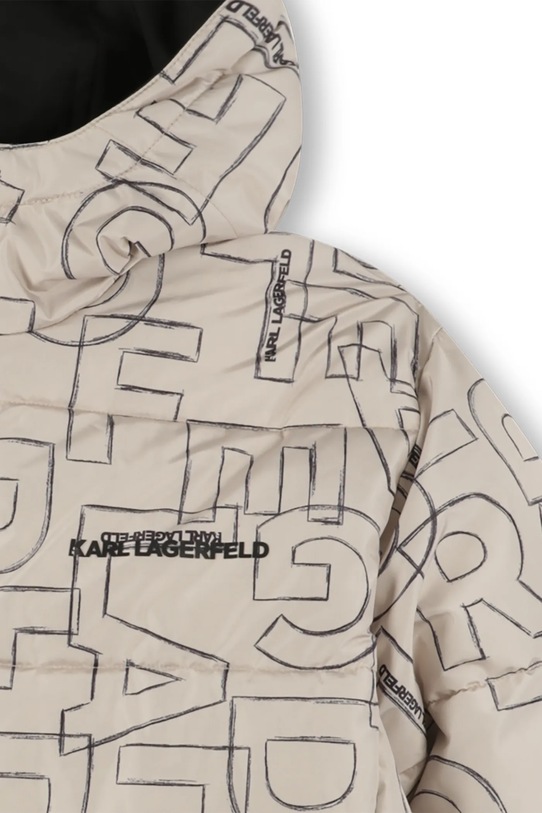 Dječja dvostrana jakna Karl Lagerfeld Z30638.162.174 bež
