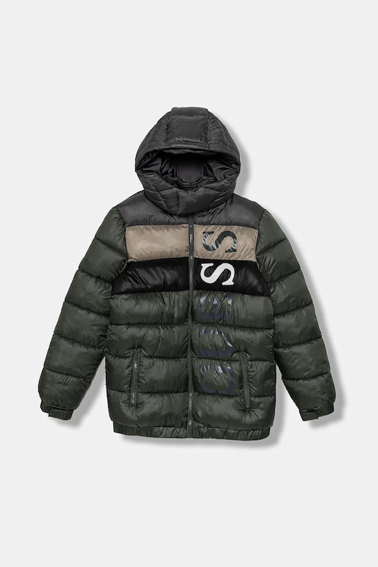 Detská bunda Guess zateplené zelená L5BL09.WEGY0.9BYA