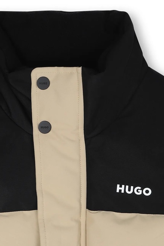 HUGO bezrękawnik puchowy dziecięcy beżowy G00482.114.150