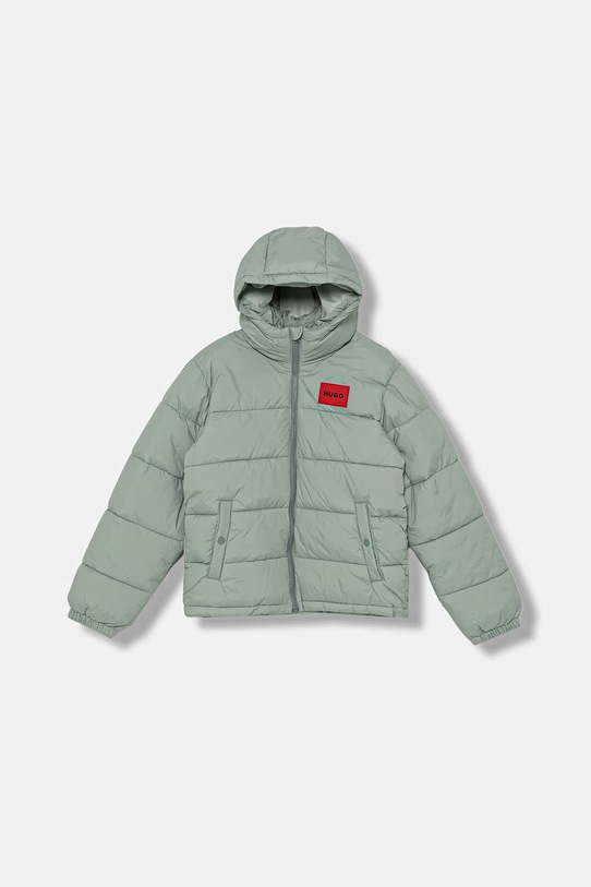 Дитяча куртка HUGO з капюшоном бірюзовий G00484.162.174