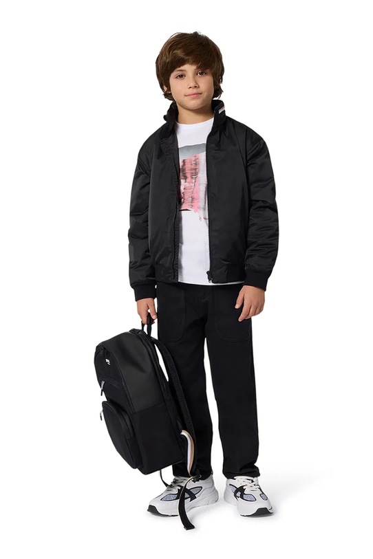 BOSS kurtka bomber dziecięca pozostałe czarny J52384.162.174