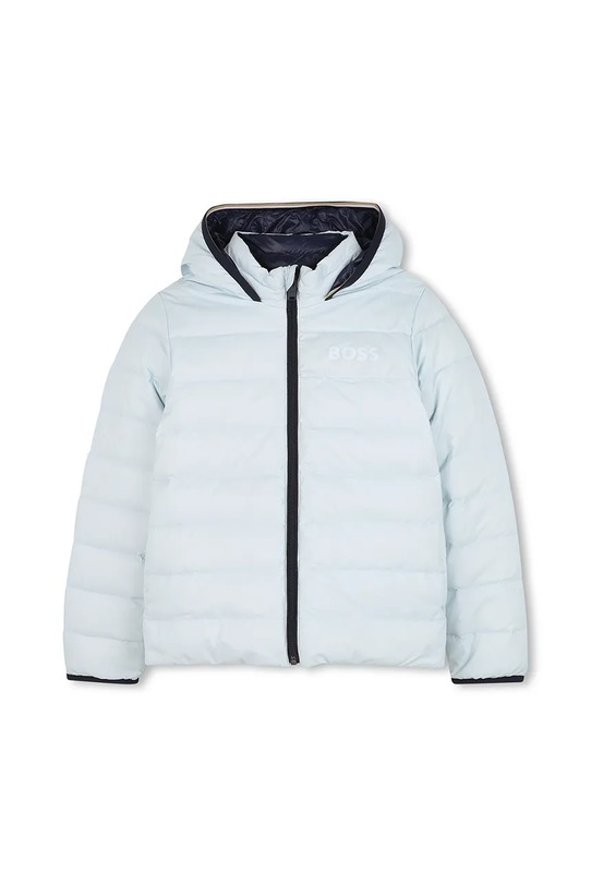 BOSS kurtka puchowa dwustronna dziecięca pozostałe niebieski J52398.114.150