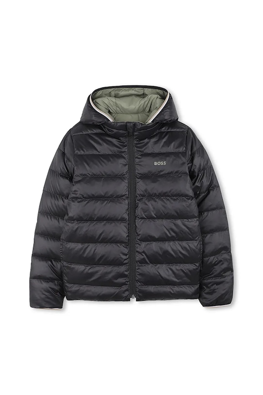 Chłopiec BOSS kurtka puchowa dwustronna dziecięca J52398.114.150 zielony