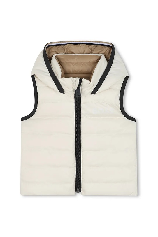 BOSS vestă dublă cu puf pentru copii cu captuseala bej J52474.86.94