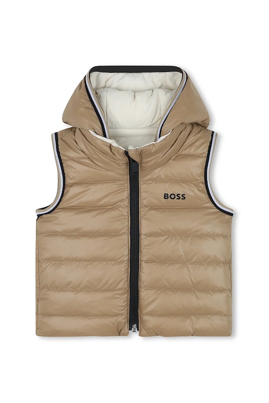 Băieți BOSS vestă dublă cu puf pentru copii J52474.86.94 bej