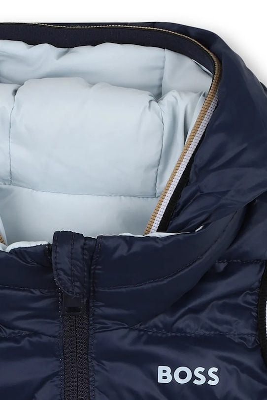 BOSS gilet imbottito double face per bambini J52474.74.81 blu