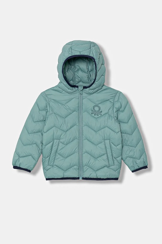 United Colors of Benetton geacă copii cu captuseala turcoaz 2TWDGN02V.P.Season.9BYA