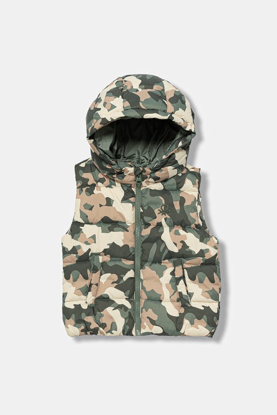 United Colors of Benetton vestă copii cu captuseala verde 2FORGJ00P.P.seasonal