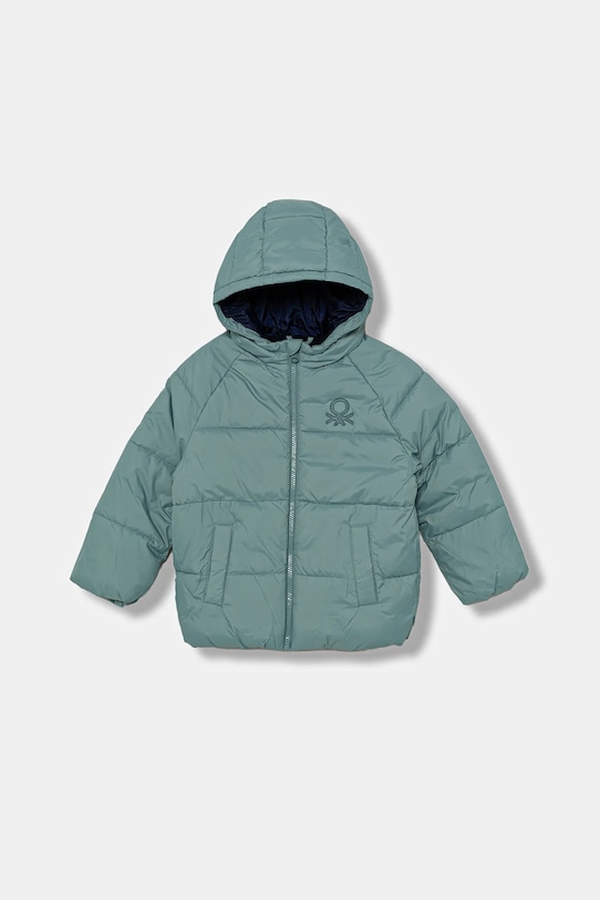 United Colors of Benetton geacă copii cu captuseala turcoaz 2WU0GN02W.P.Season.9BYA