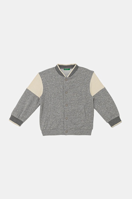 Детски суичър United Colors of Benetton без качулка сив 32N4G503Z.P.seasonal