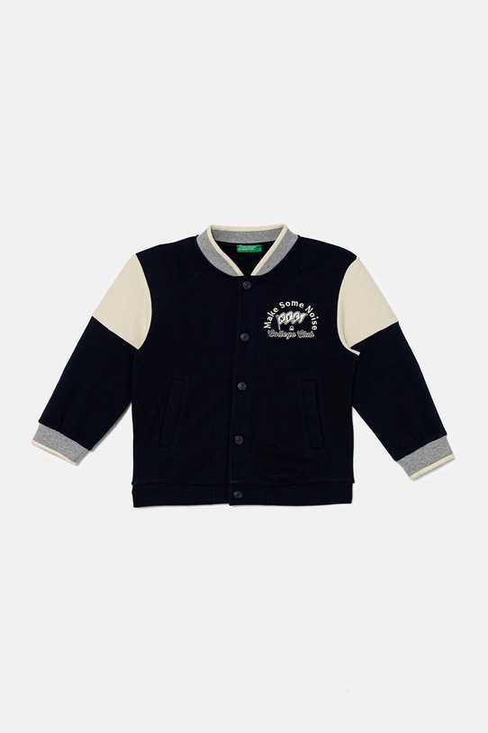 United Colors of Benetton bluză copii uni bleumarin 32N4G503Z.P.seasonal