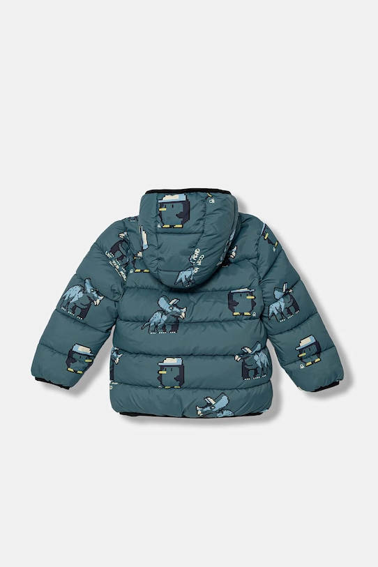 Detská bunda United Colors of Benetton 23ANGN047.P.Seasonal tyrkysová AW25