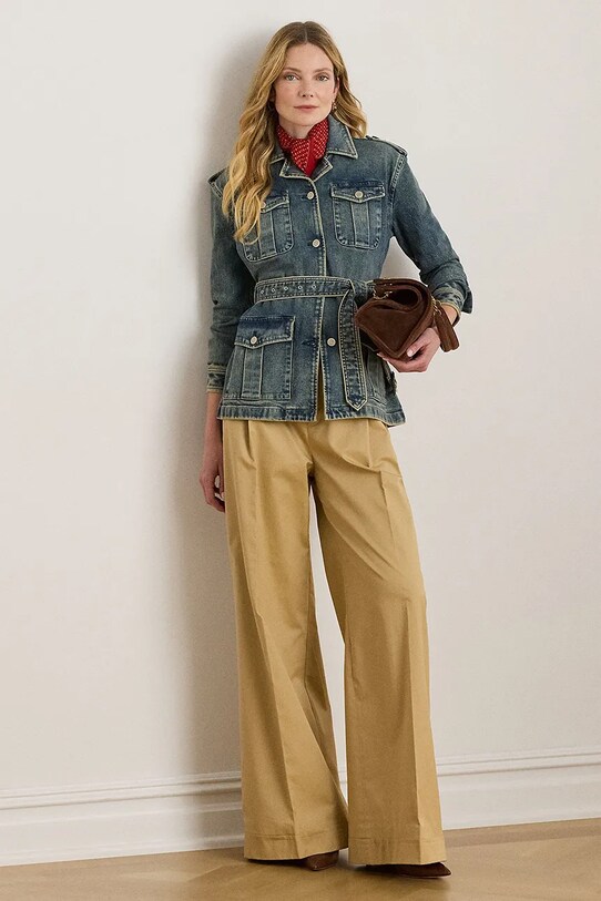Oblečení Džínová bunda Lauren Ralph Lauren 200978818 modrá
