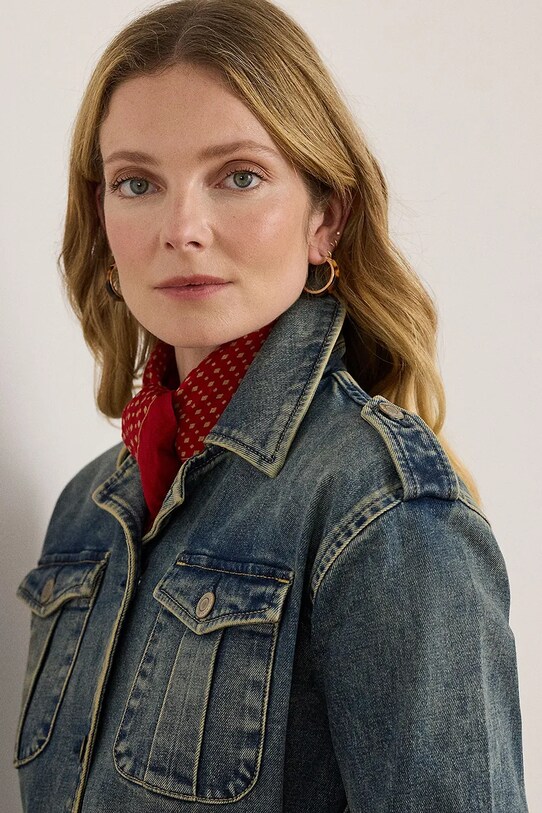 Lauren Ralph Lauren geacă jeans 200978818 albastru