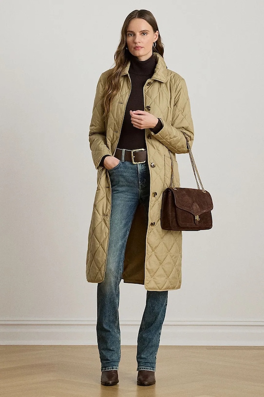 Lauren Ralph Lauren kurtka bez kaptura beżowy 297980103