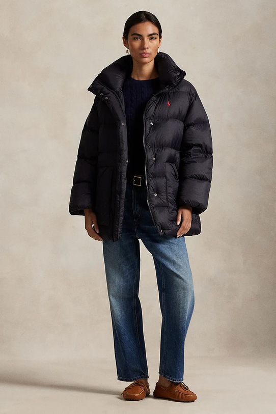 Ρούχα Μπουφάν με επένδυση από πούπουλα Polo Ralph Lauren 211971186 μαύρο