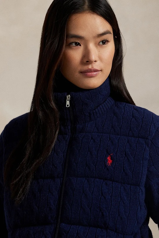 Вовняна куртка Polo Ralph Lauren 211A92614 темно-синій