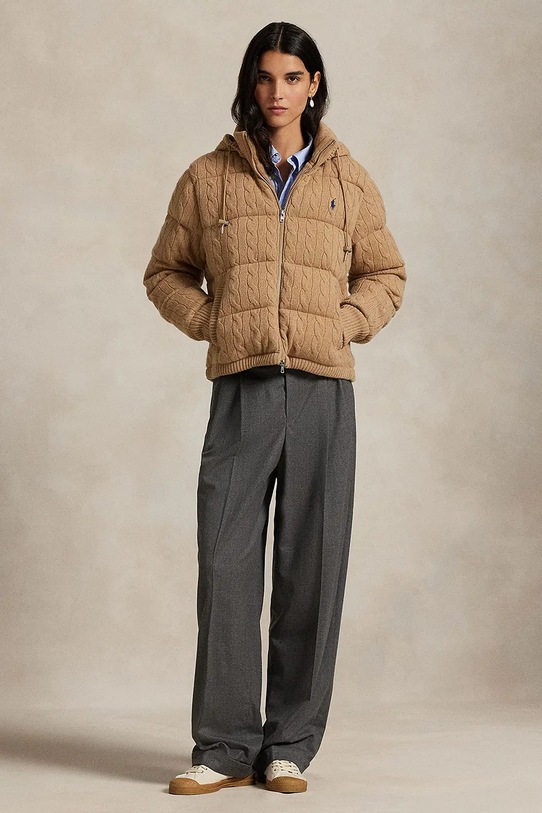 Одяг Вовняна куртка Polo Ralph Lauren 211A92614 бежевий