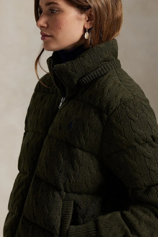 Вовняна куртка Polo Ralph Lauren 211A92614 зелений