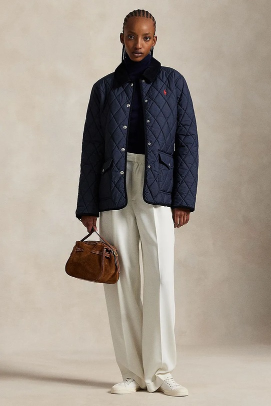 Odzież Polo Ralph Lauren kurtka 211965336 granatowy