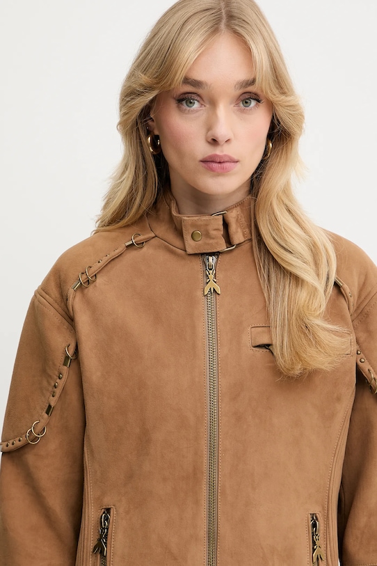 Замшевая куртка Patrizia Pepe коричневый 8O0187.L157