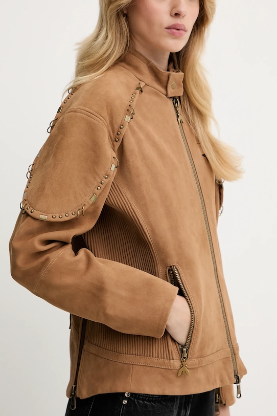 Замшевая куртка Patrizia Pepe 8O0187.L157 коричневый