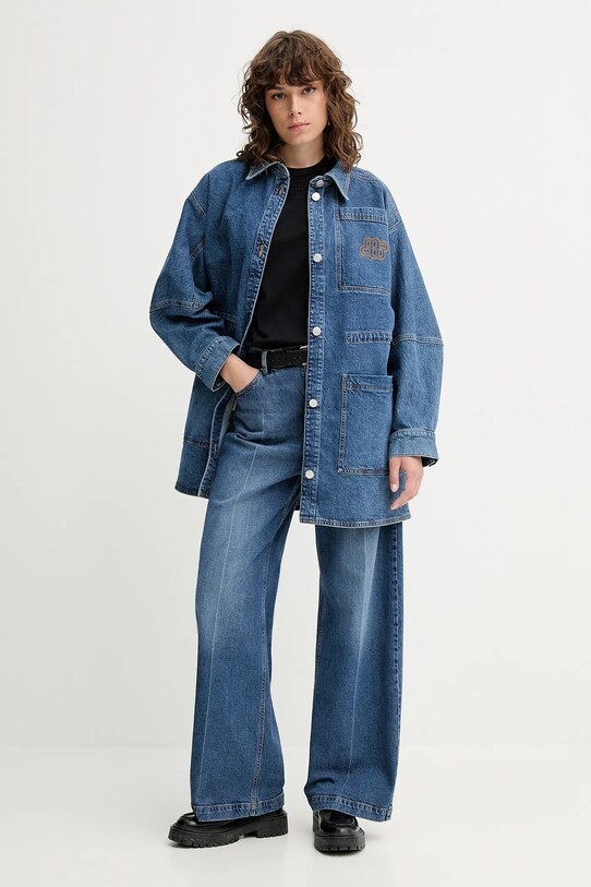 MUNTHE kurtka jeansowa PRICKLY 252150725204 niebieski AW25