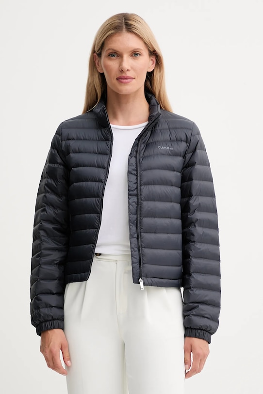 Μπουφάν με επένδυση από πούπουλα Calvin Klein άλλο σκούρο μπλε LV044C513G