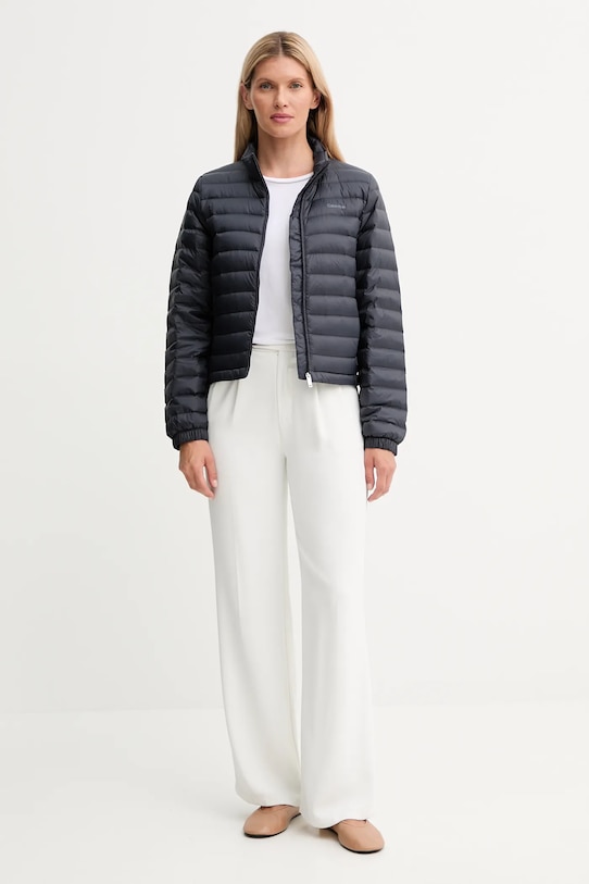 Μπουφάν με επένδυση από πούπουλα Calvin Klein LV044C513G σκούρο μπλε AW25