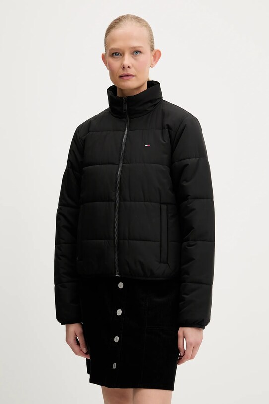 Tommy Jeans rövid kabát fekete DW0DW20958