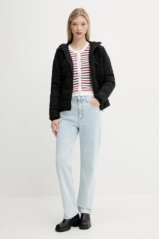 Tommy Jeans rövid kabát DW0DW20959 fekete AW25
