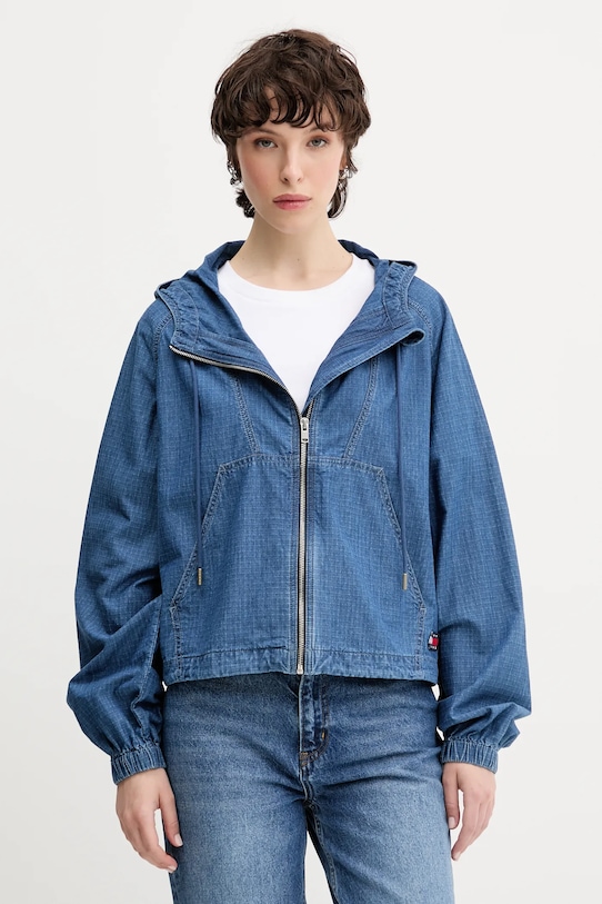Tommy Jeans kurtka bawełniana pozostałe granatowy DW0DW21064