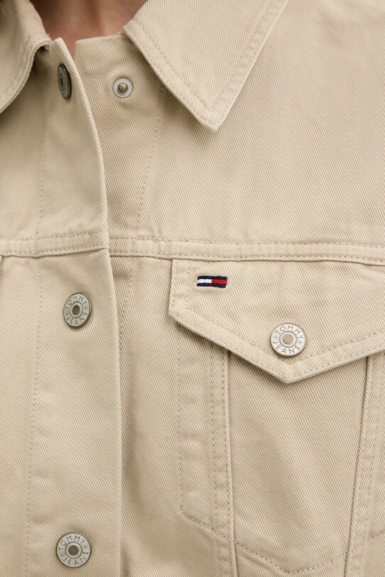 Džínová bunda Tommy Jeans DW0DW21431 béžová