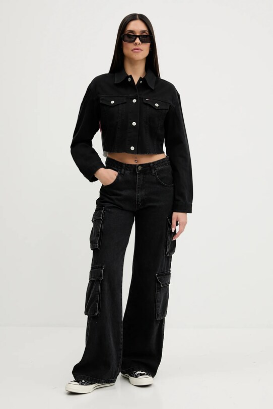 Tommy Jeans kurtka jeansowa DW0DW21431 czarny AW25