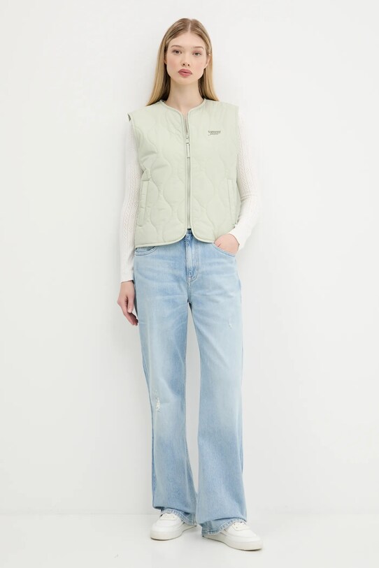 Tommy Jeans bezrękawnik DW0DW21184 zielony AW25