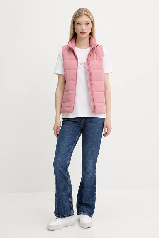Tommy Jeans bezrękawnik DW0DW21409 różowy AW25